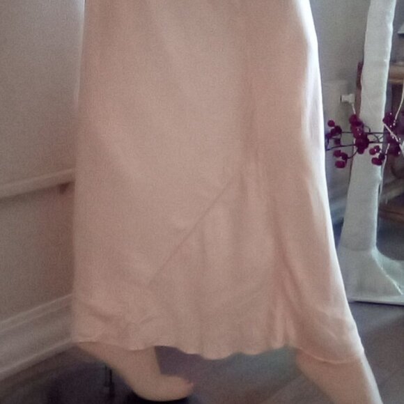 VTG 30's/ 40's Fray-Pruf Bur Mil Bias Cut Fitted Negligee Embroidered Sz 6 Tall - Picture 8 of 11